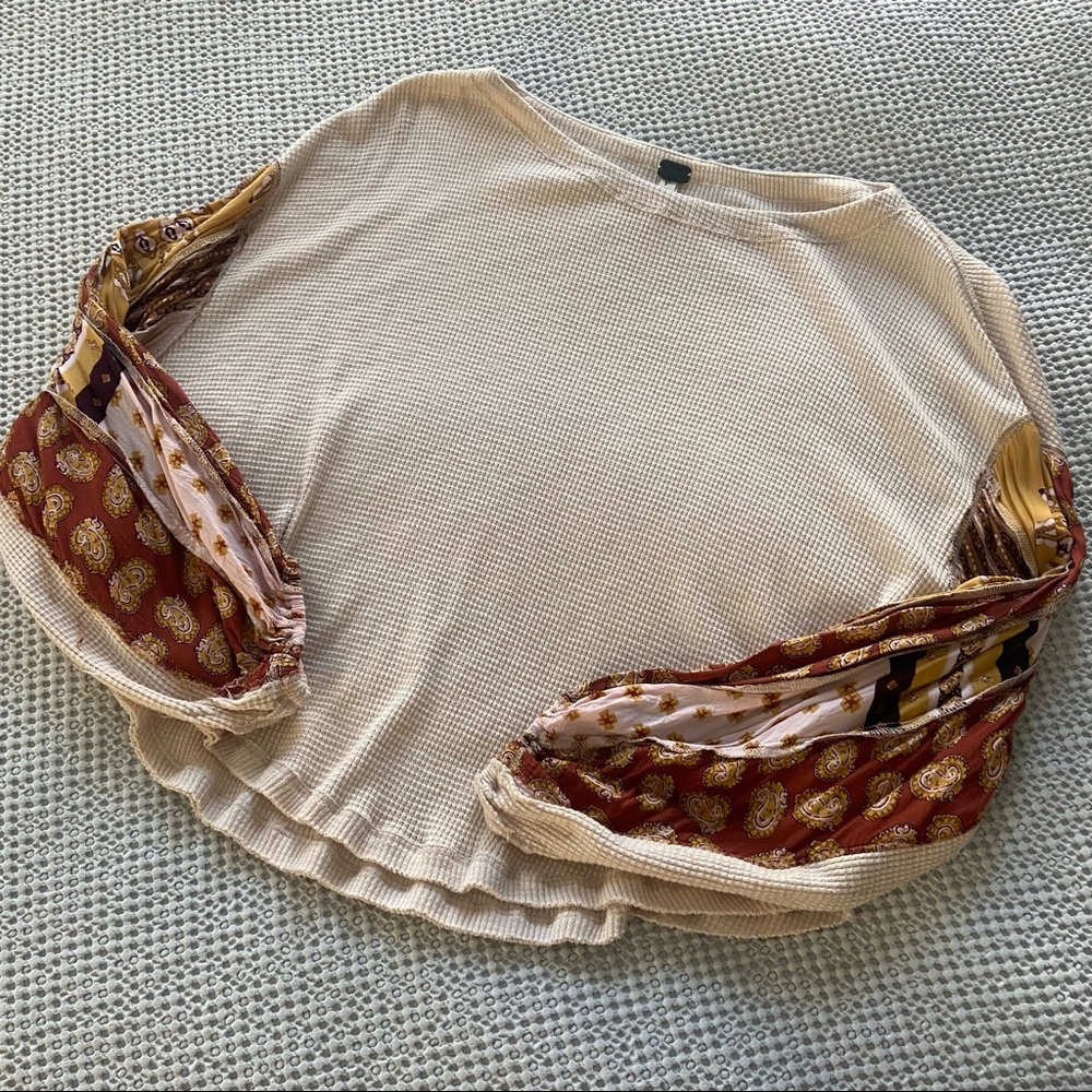 Free People Silk Blossom Thermal Tee